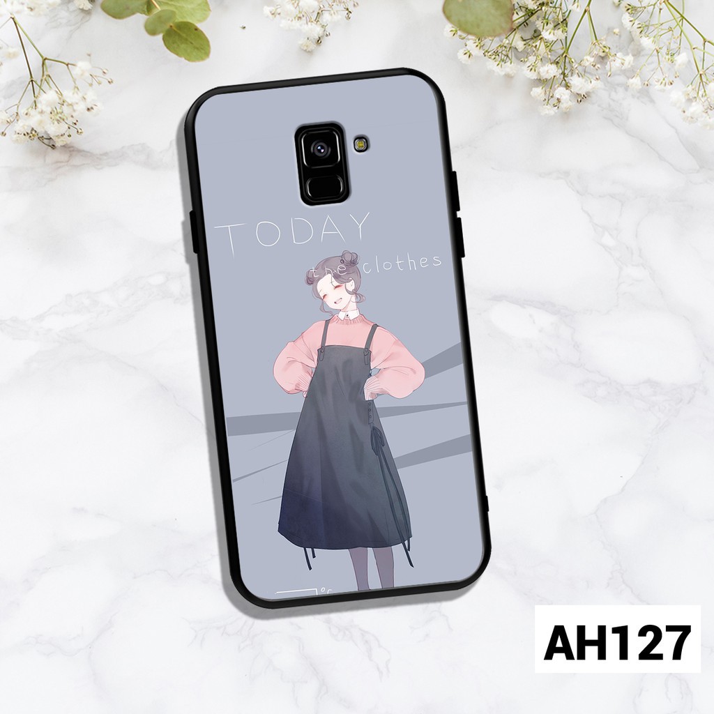 Ốp lưng Samsung Galaxy A6 2018 - A6 Plus - A8 2018 - A8 Plus in hình cô gái dễ thương .