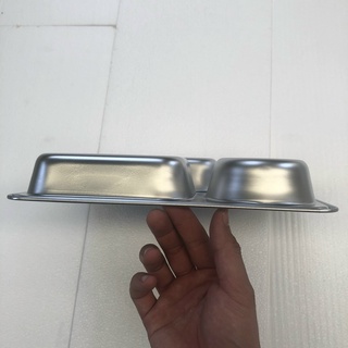 khay cơm 5 ngăn giá rẻ , khay inox 28 x 22 x 4 cm  , khay inox 5 ngăn sâu lòng , khay inox cao cấp