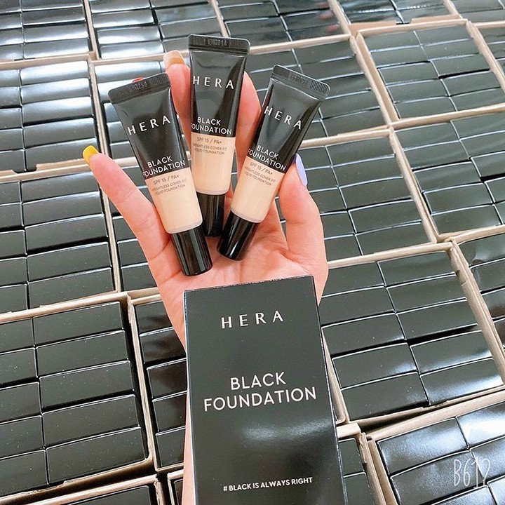 Bộ 3 kem nền Hera Black Foundation (3 tuýp 10ml)