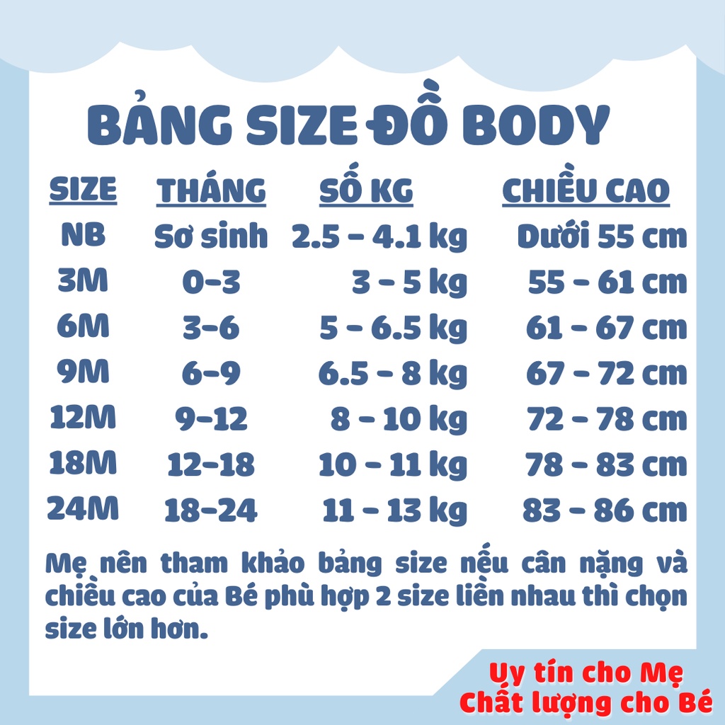 9-12 tháng - Bodysuit/body liền tất/sleep suit/đồ liền thân cho bé gái và bé trai vải cotton mềm mịn - Hàng xuất khẩu