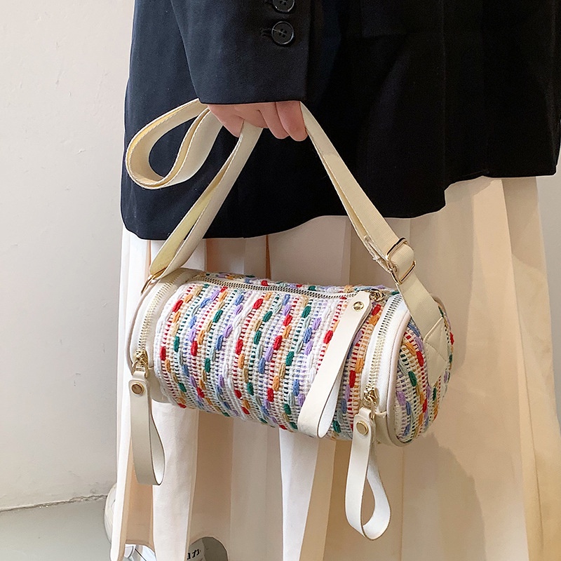 Túi Đeo Vai Hình Trụ Thời Trang Dễ Phối Đồ Cho Nữ