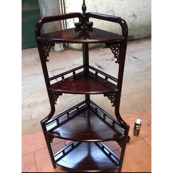 Kệ góc kê đồ trang trí gỗ lim, gỗ gõ