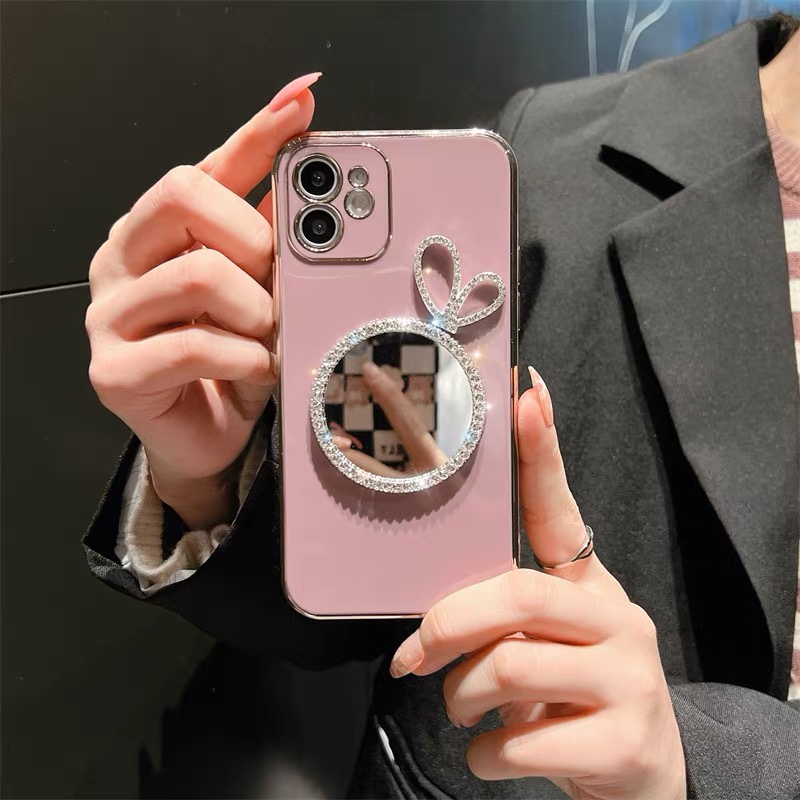 Ốp Điện Thoại tpu Mềm Mạ Gương Cho Iphone 12 pro max 11 pro max xs max xr x 13promax