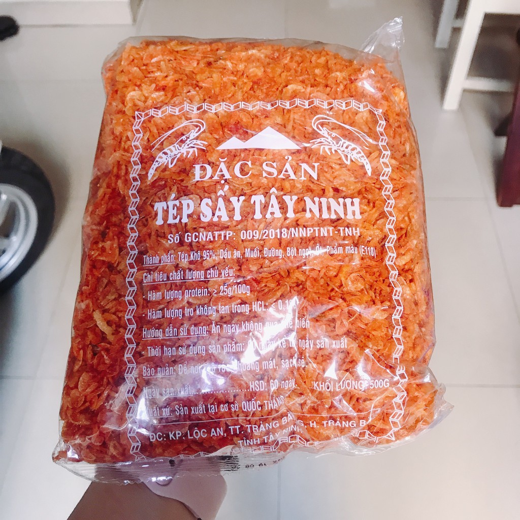 [HCM] 500gram Đặc sản Tép / ruốc Sấy Tây Ninh - loại 1