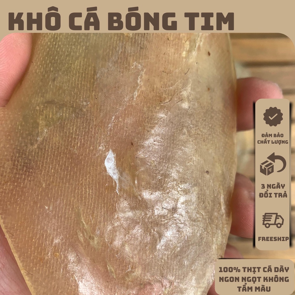 Khô cá bóng tim gói 100gram ngon ngọt dày mình đã ép tròn giá rẻ đặc sản nha trang khacakho