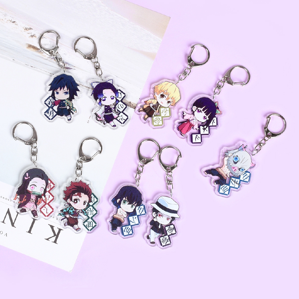Móc khóa kim loại hình nhân vật hoạt hình Gintama