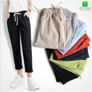 [ Chỉ được mua 1 ] Quần Baggy vải đũi loại 1 Quảng Châu