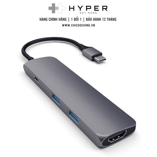Cổng chuyển HyperDrive USB Type-C Hub hỗ trợ 4K HDMI cho (MacBook Pro & MacBook 12'')