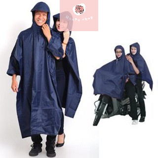 Áo Mưa 2 Người Vải Dù Siêu Bền, Áo Mưa 2 Đầu Tiện Lợi