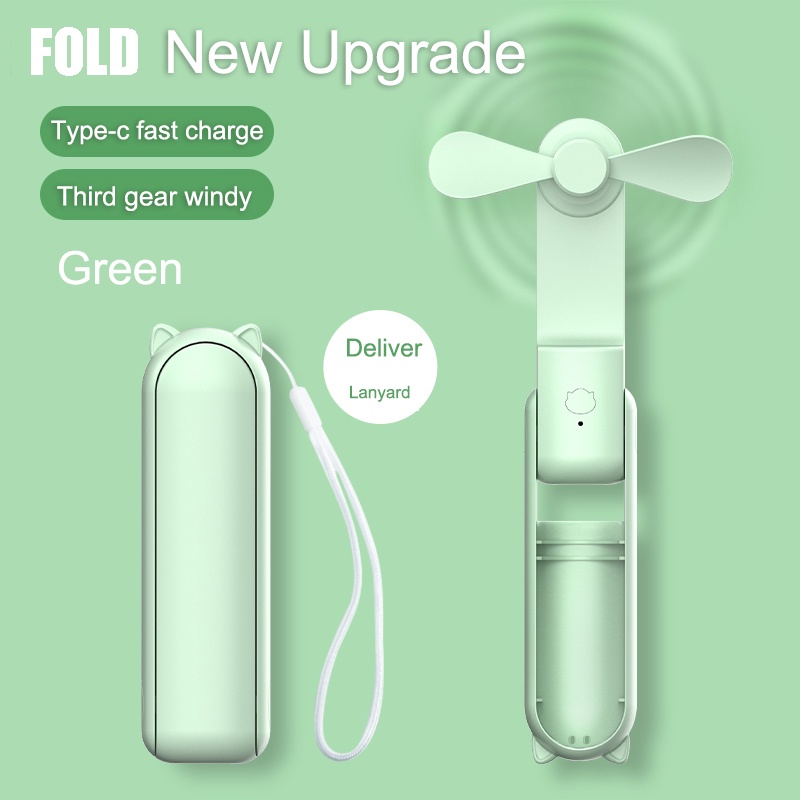 Quạt mini sạc usb Cầm Tay Siêu Dài