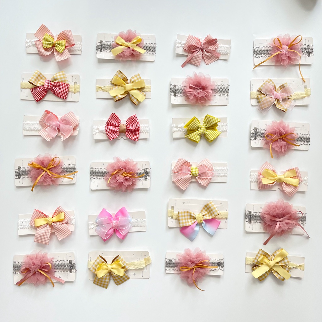 Turban cho bé Nina Kids Boutique Băng đô bé gái sơ sinh Size 0m 24m