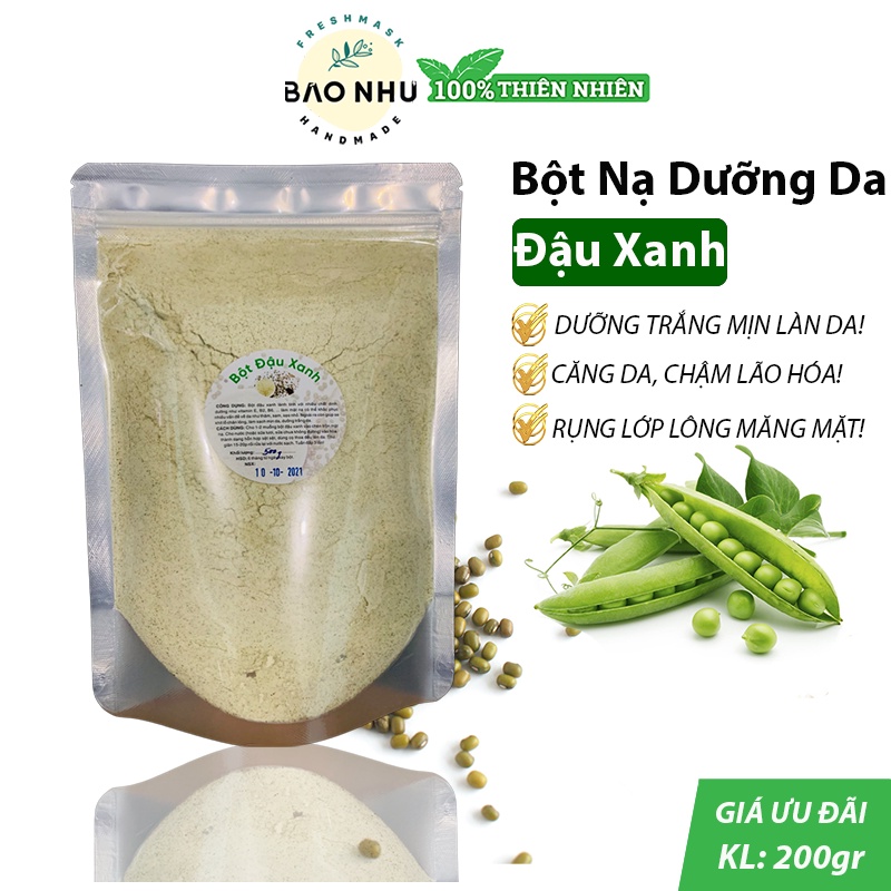 Bột Đậu Xanh Handmade - Giảm Sạm Nám, Rụng Lông Măng