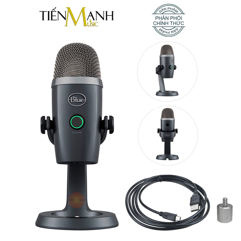 [Chính Hãng] Micro Blue Yeti Nano USB Condenser Mic Thu Âm Podcast, Livestream, Radio, ASMR Microphone Phòng Thu Studio