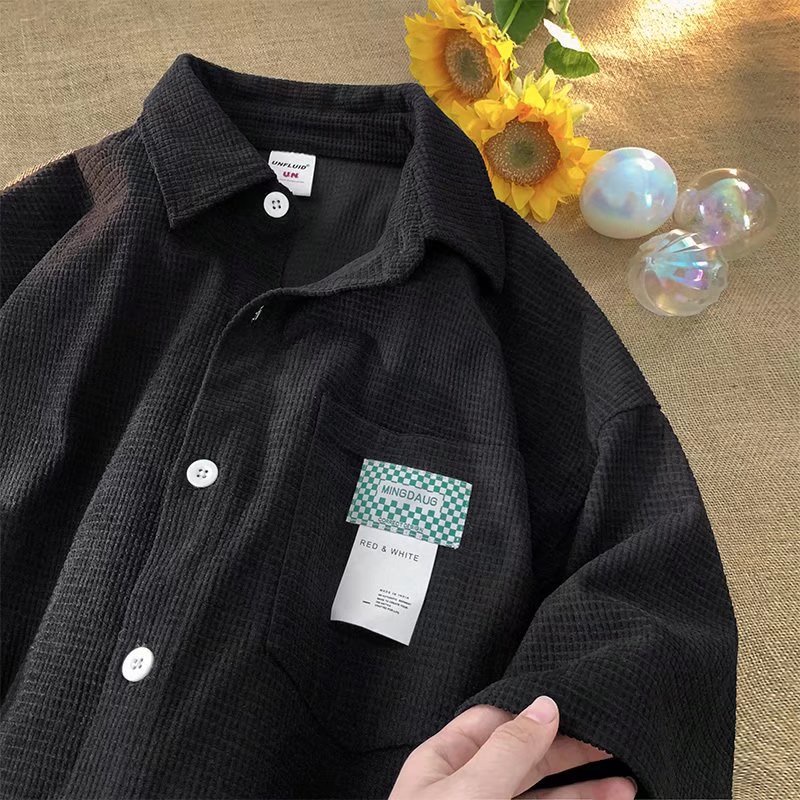 Áo Sơ Mi Mỏng Tay Ngắn Dáng Rộng Thời Trang Mùa Hè Hàng Mới 2022 Cho Nam