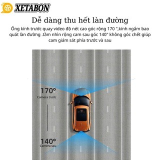 Camera hành trình ô tô W4 quay trước góc rộng siêu nét, dễ dàng lắp đặt, kết nối điện thoại bảo hành 12 tháng