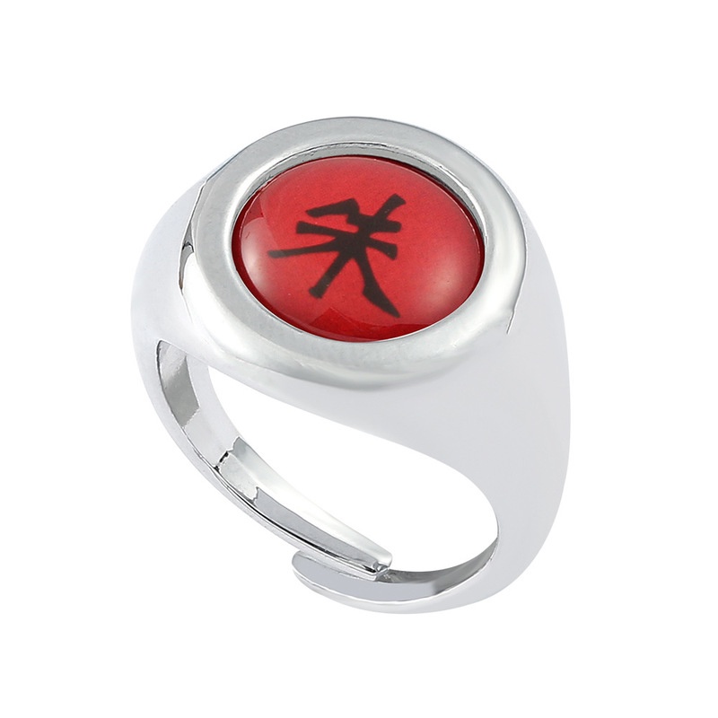 Nhẫn Thép Không Gỉ 10 Kiểu Họa Tiết Anime Naruto Akatsuki Uchiha Itachi Obito Dùng Làm Quà Tặng Halloween