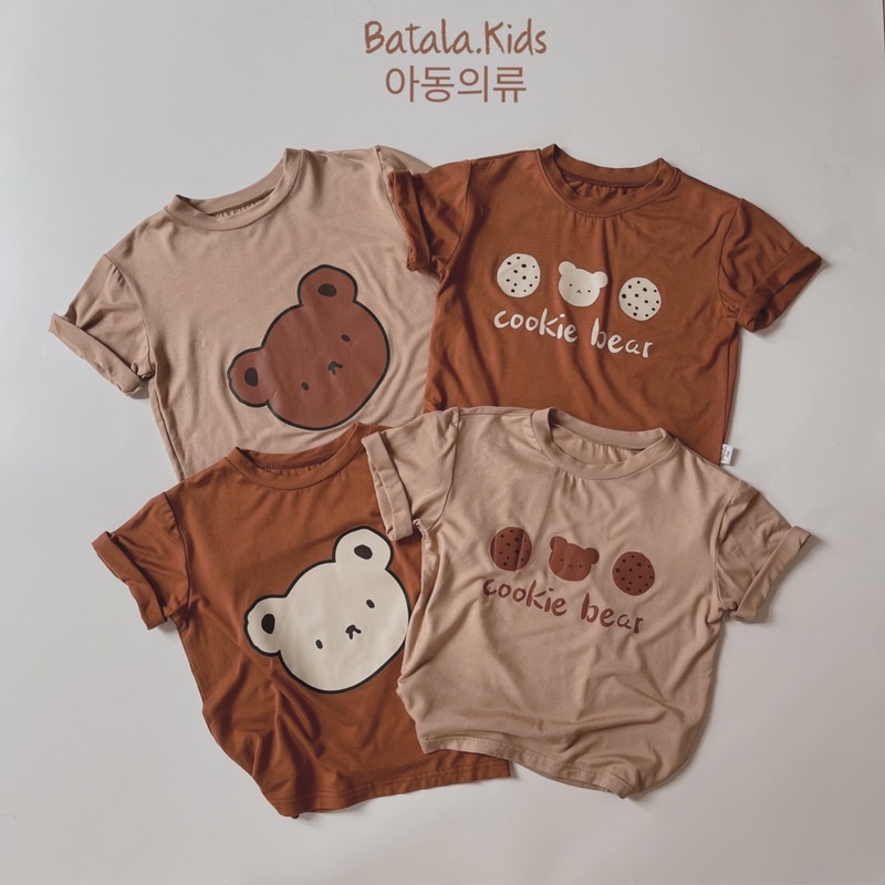 Áo phông trẻ em BATALA KIDS áo thun cho bé trai bé gái 100% cotton kiểu dáng thụng Hàn Quốc từ 1-7 tuổi GTN2M