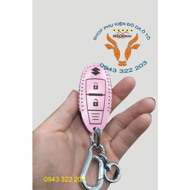 [Suzuki] Bao da chìa khóa Suzuki Swift, Ciaz, Vitara, Ertiga da bò, kèm tặng móc khóa, khắc tên miễn phí, giá gốc