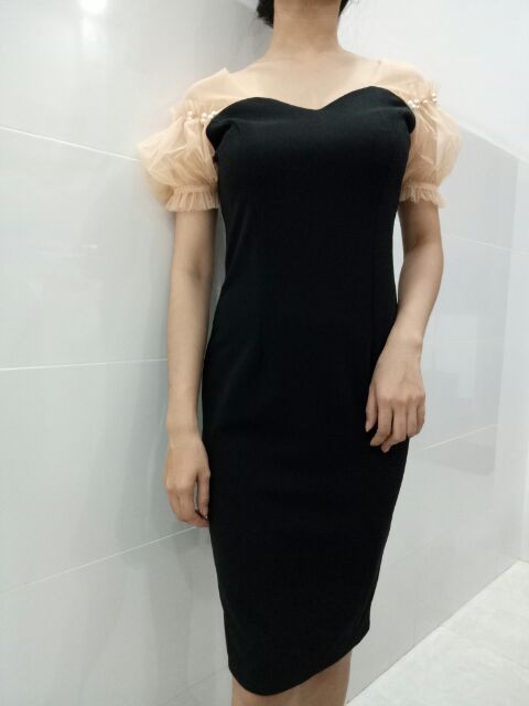 Đầm dự tiệc, đầm body ôm tay lưới siêu xinh | BigBuy360 - bigbuy360.vn