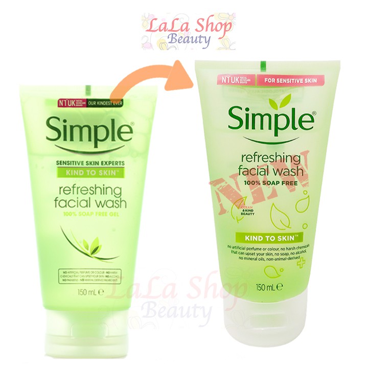 Sữa rửa mặt Simple Kind to Skin Refreshing Facial Wash