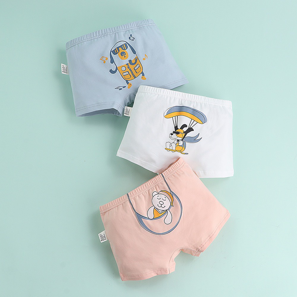 Bảng màu 2 - Set 3 sịp đùi cạp nhỏ nhiều mẫu BT size 100 - 150