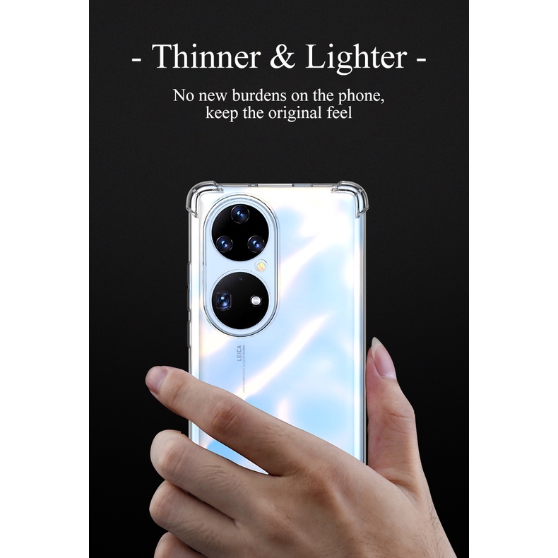 Ốp Điện Thoại TPU Silicone Mềm Trong Suốt Chất Lượng Cao Cho Huawei Nova 9 SE P50 P40 P30 P20 Mate 30 20 Pro Lite