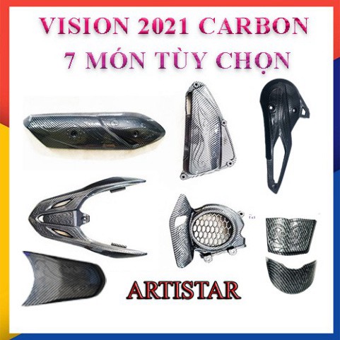 Ốp Carbon Vision 2021 7 Món Tùy Chọn Artista Chính Hãng