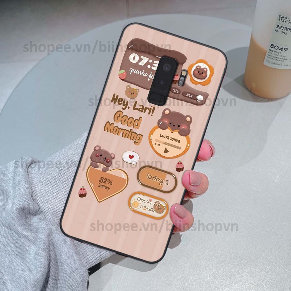 Ốp Samsung S9 / S9 Plus / S9+ in 3D icon gấu nổi siêu xinh, siêu đáng yêu, cá tính phong cách