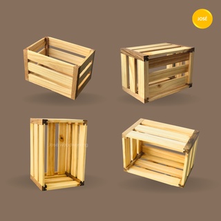 [ Nguyên Kiện ] Hộp Gỗ Pallet/ Thùng Gỗ Thông Tự Nhiên Gia Công Bóng Mịn Decor Indoor và Outdoor