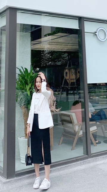Áo blazer cúc bọc | BigBuy360 - bigbuy360.vn