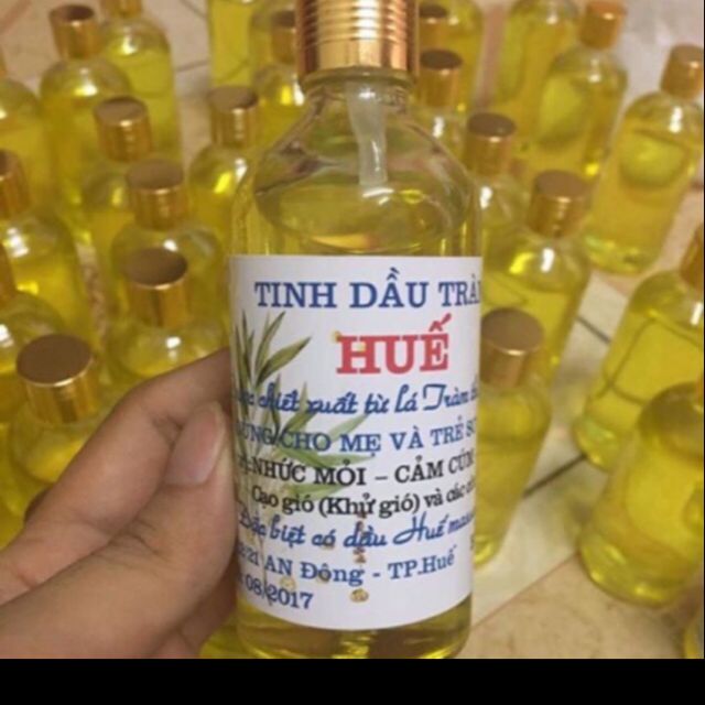 Tinh dầu tràm Huế 100ml hàng chuẩn.(chai tròn hàng có sẵn)