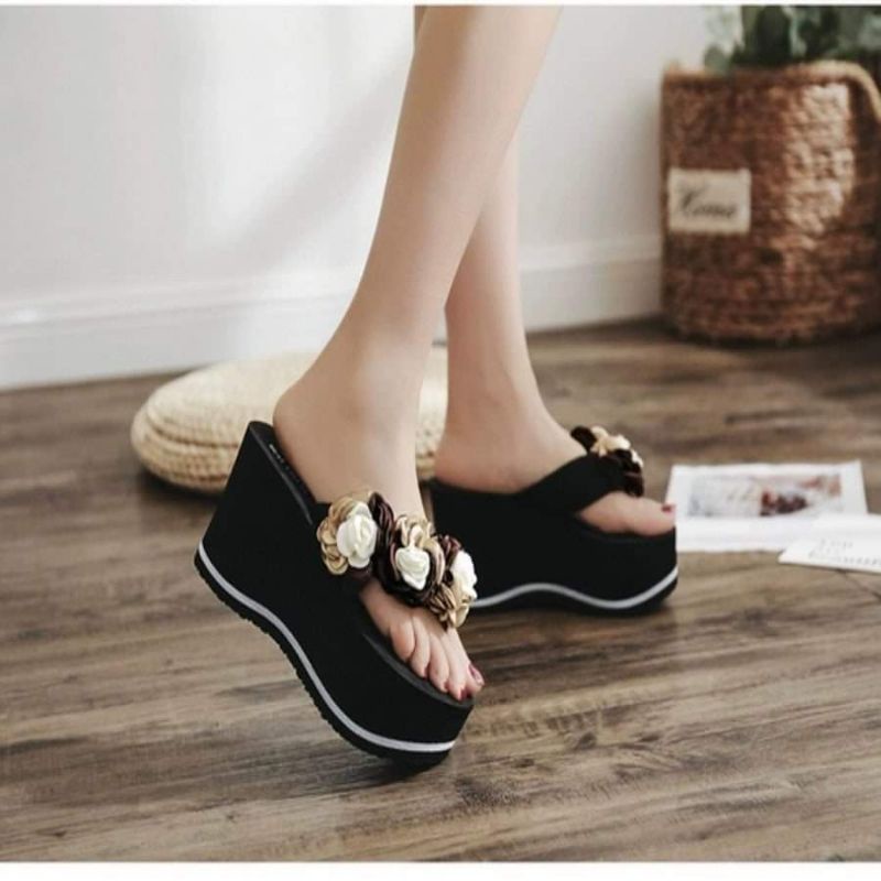 Dép kẹp lượn sóng quai bông 10f