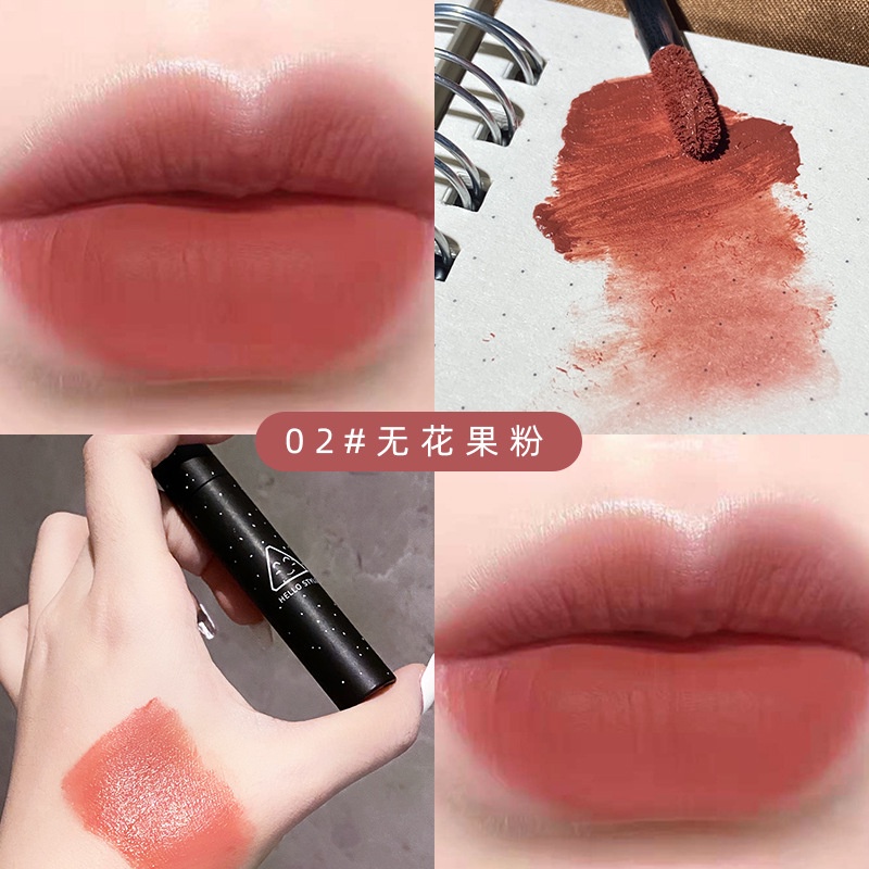 Son Môi Lì Mượt Như Nhung Thiết Kế Vỏ Màu Đen Và Trắng Phong Cách Hello Kitty