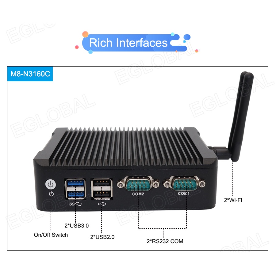 Máy Tính M9 Mini Intel Celeron N3160, Phù hợp với Công nghiệp, bệnh viện, trường học, etc. | BigBuy360 - bigbuy360.vn