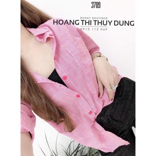 Áo sơ mi sọc caro siêu hót sm843