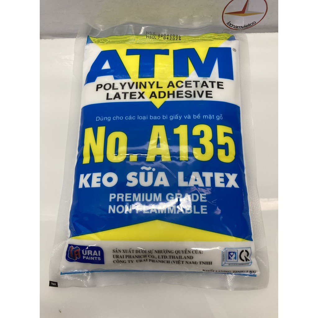 1 Thùng keo sữa Latex ATM 10 bịch 1kg