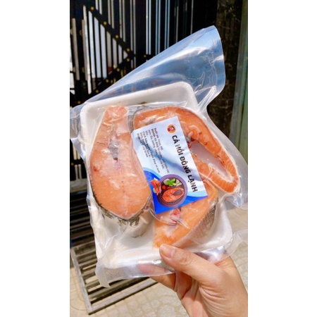 CÁ HỒI CẮT KHOANh. khay 500g