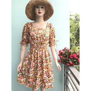 Đầm bông nhí cực hót, đầm lụa cao cấp cực hót