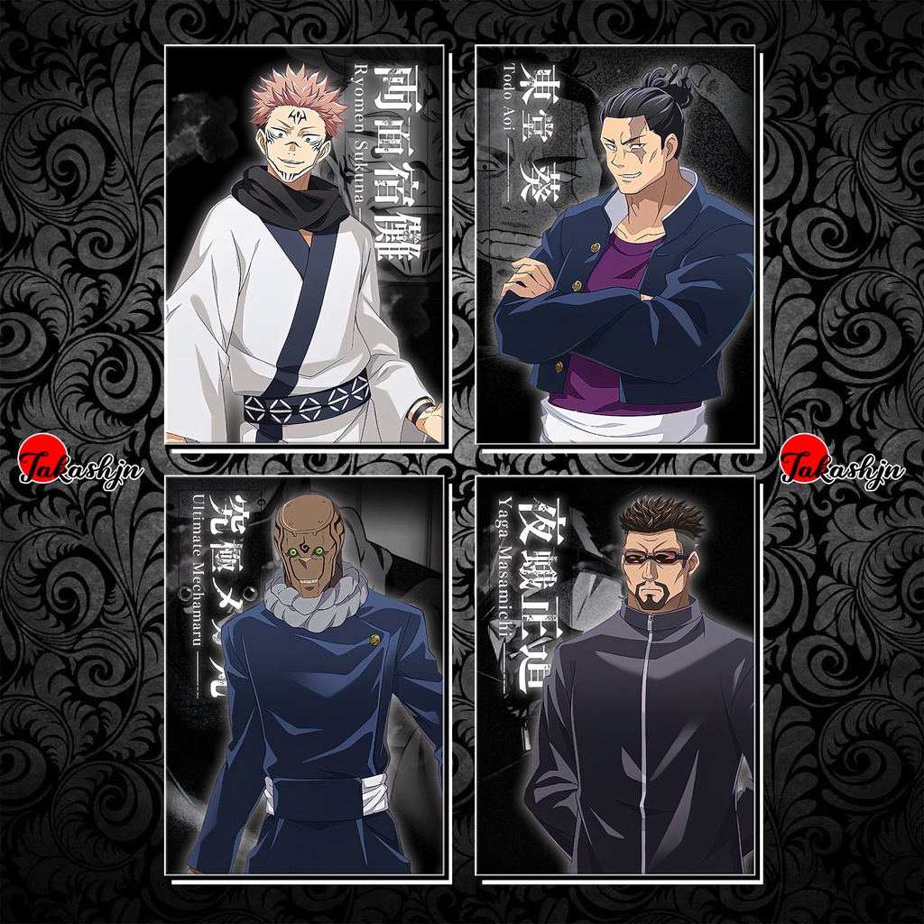 Thẻ Bài Jujutsu Kaisen - Khổ 6.3 x 9 cm