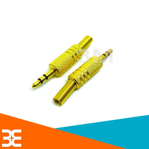 Bộ 2 jack audio 3.5mm đực màu Vàng Gold cực chất