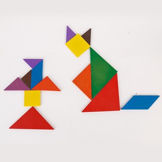 Bộ Xếp Hình Tangram Đơn Cho Bé
