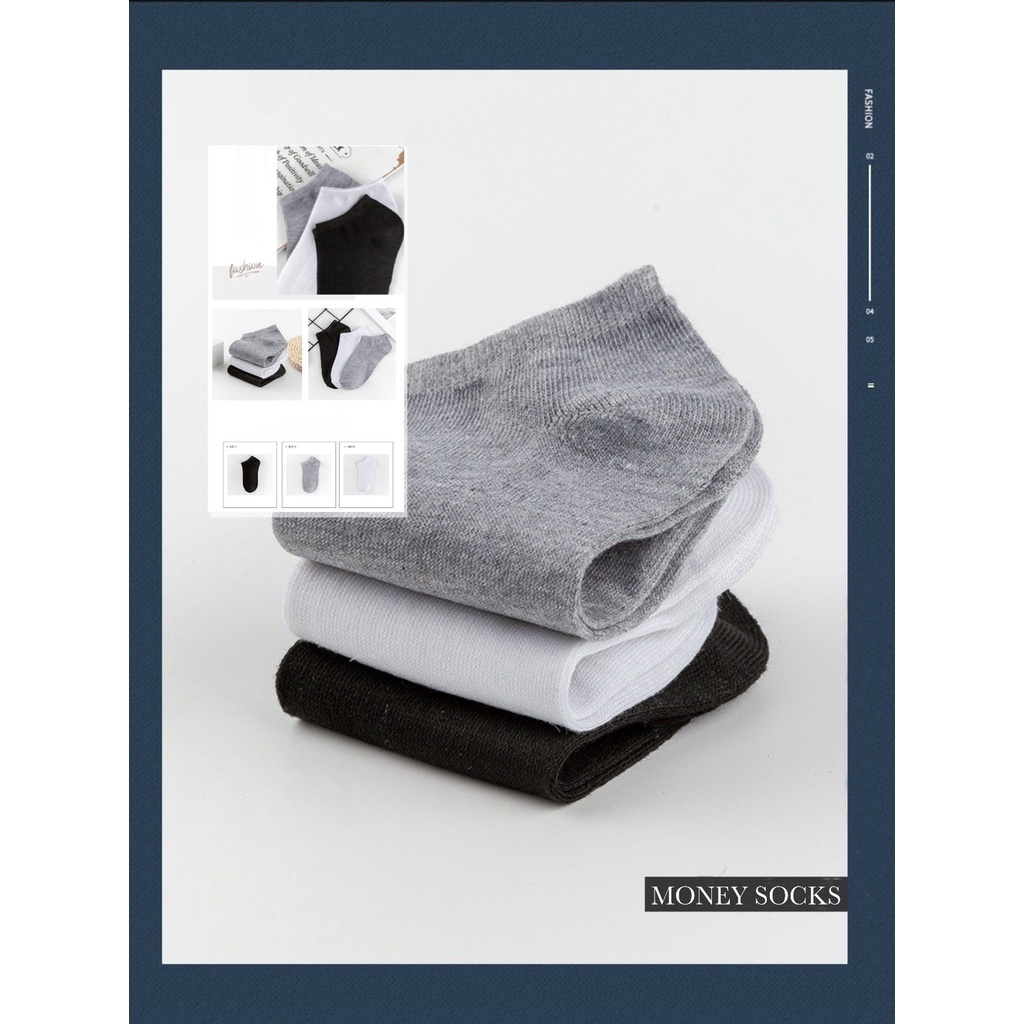 Tất trơn ngắn nam nữ LOẠI MỎNG thời trang hàn quốc đẹp giá rẻ cotton kháng khuẩn MRSOCKS VN028