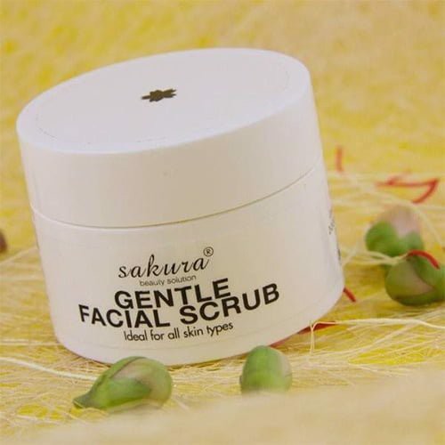 KEM TẨY TẾ BÀO CHẾT VÙNG MẶT SAKURA GENTLE FACIAL SCRUB 50G CHÍNH HÃNG - 6869