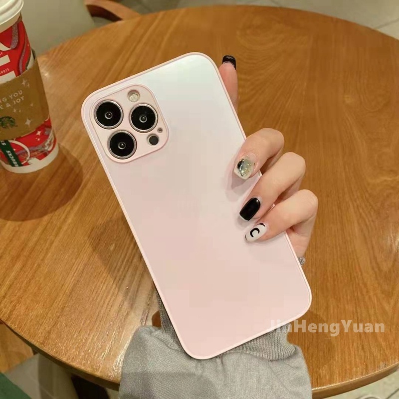 Ốp Điện Thoại Mặt Kính Nhám Chống Dấu Vân Tay Chất Lượng Cao Cho Iphone 13 12 11 PRO MAX
