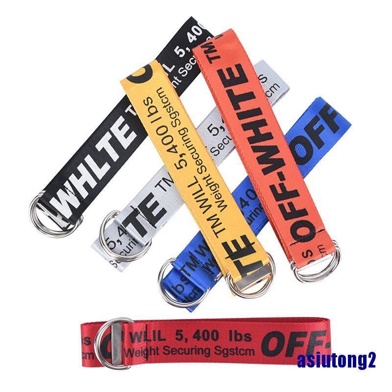 OFF-WHITE Thắt Lưng Vải Canvas Có Thêu Chữ Thời Trang Cao Cấp Cho Nữ