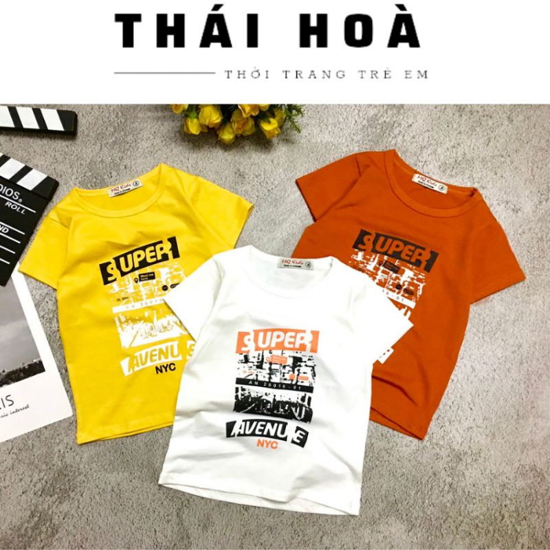 Áo thun bé trai [BIG SIZE] 21_40kg , áo phông bé trai chất liệu cotton 4 chiều thoáng mát