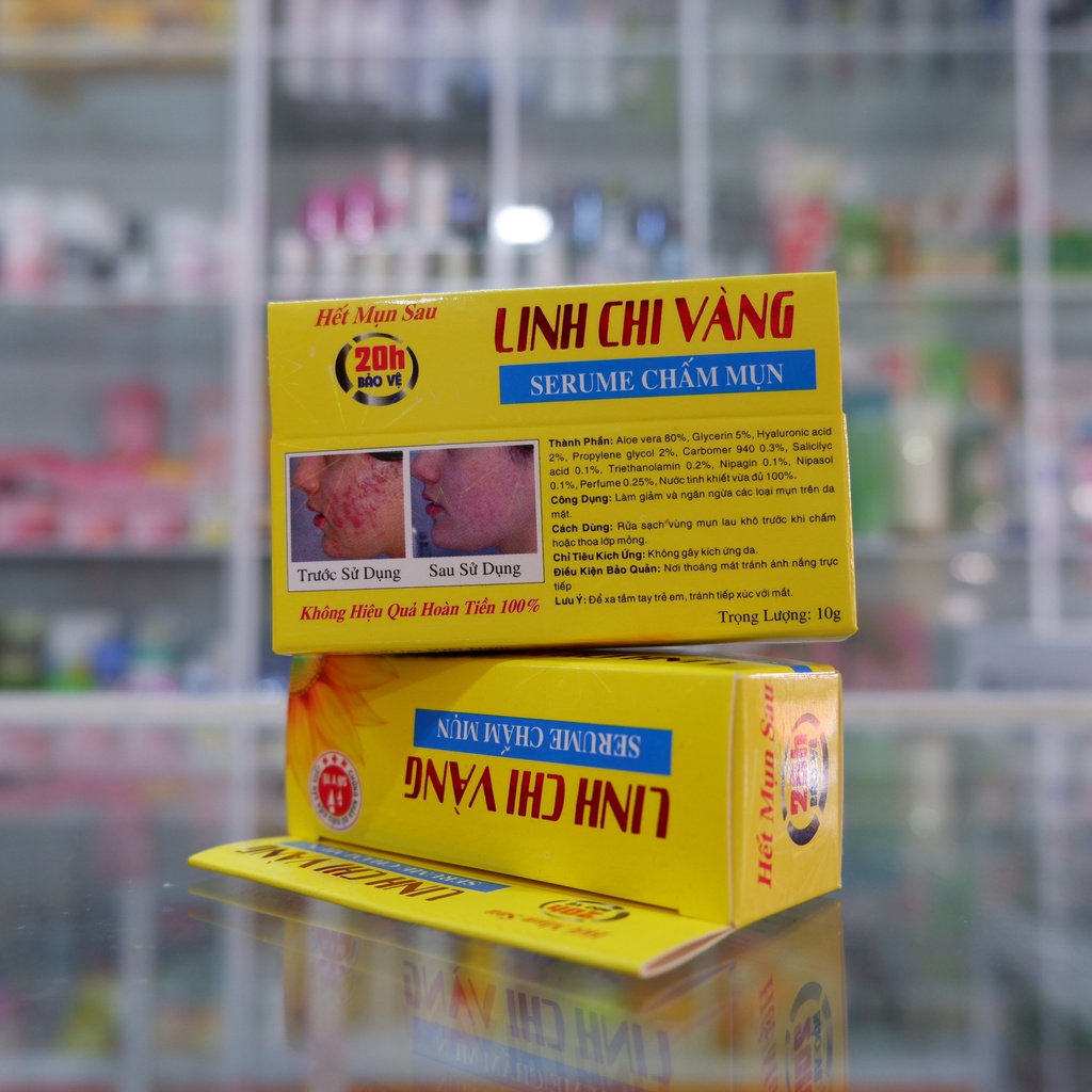 Serum chấm mụn linh chi vàng
