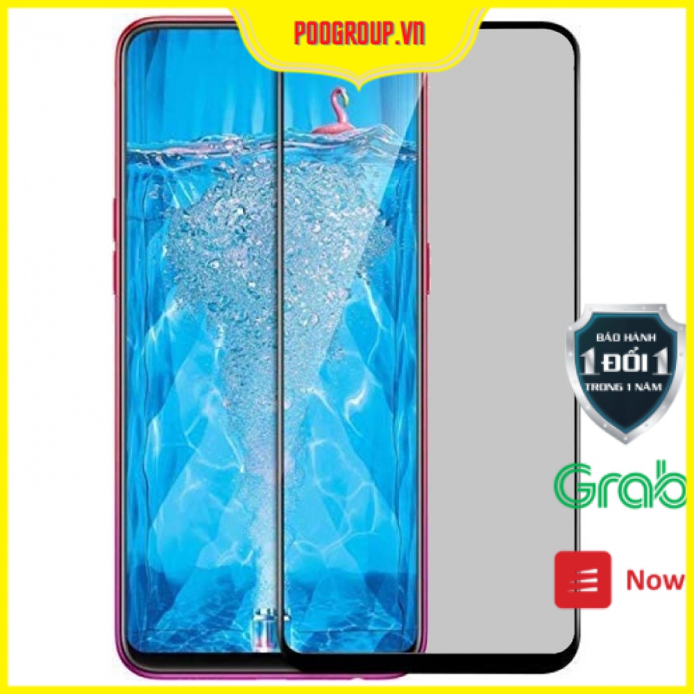 Kính Cường Lực RENO F9 Nhám Chống Vân Tay, chống bụi, chống nước Poogroup