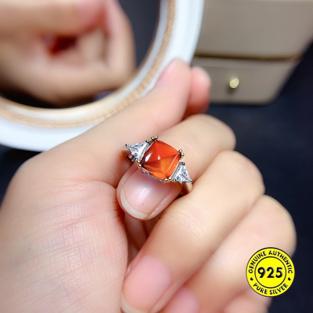 (MỚI) Nhẫn hở mạ bạc S925 đính đá xinh xắn