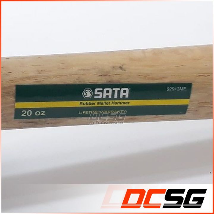 Búa cao su cán gỗ 20oz 350mm-750g Sata 92913ME